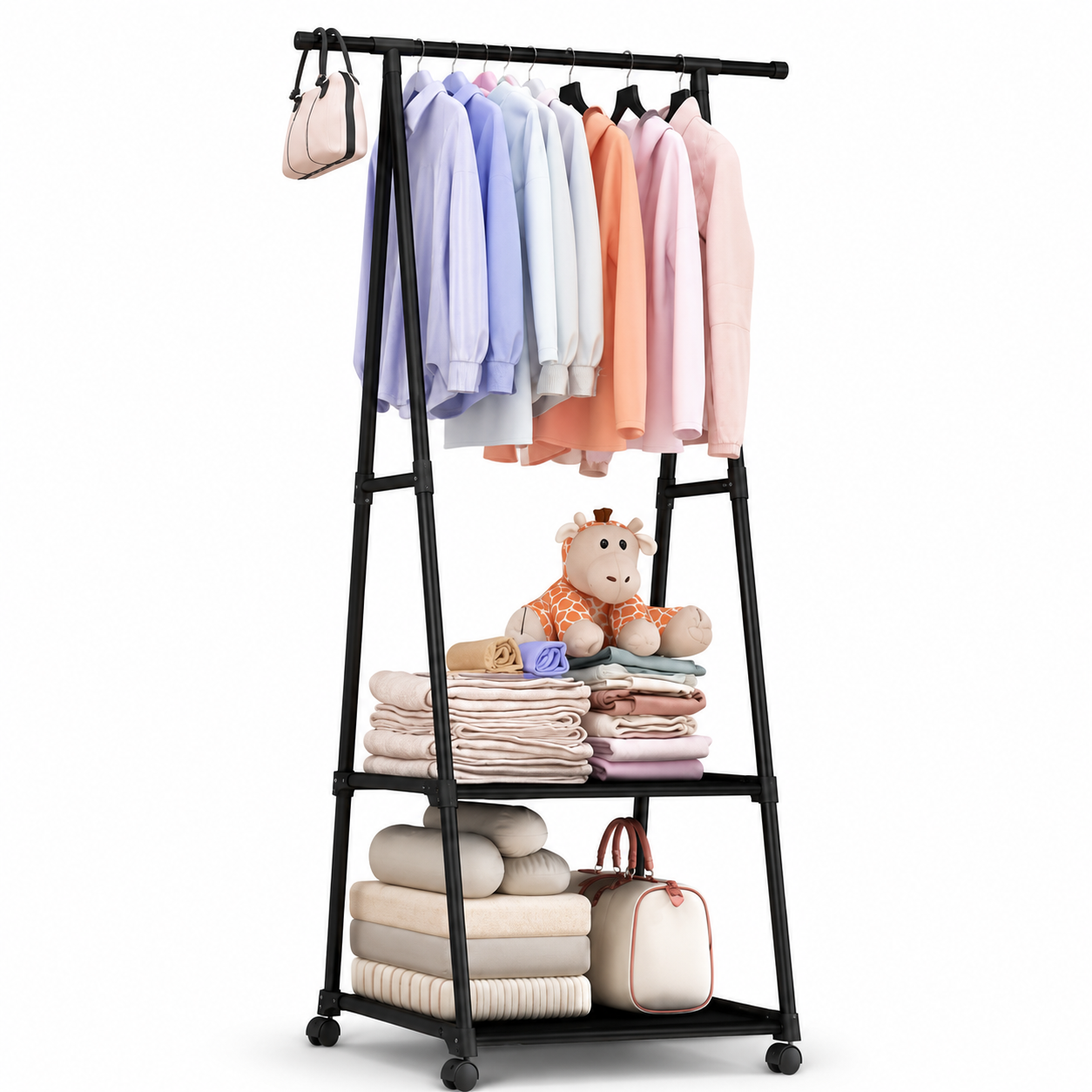 Triangular Coat Rack / Multilayer Clothes Storage Rack